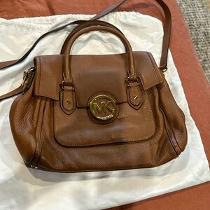 MICHAEL KORS Margo
Large Shoulder Satchel Tote Bag
Pebbled Leather Brown NWOT